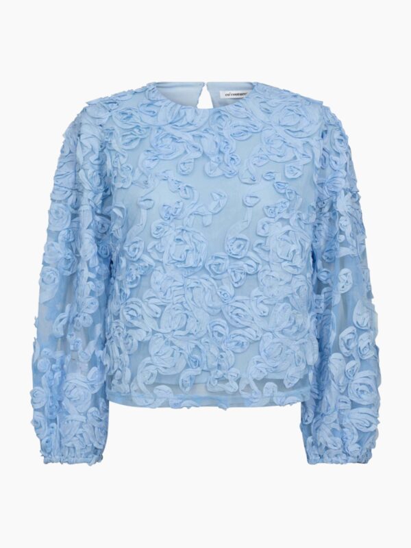 Co'Couture TessyCC Flower Blouse Lichtblauw